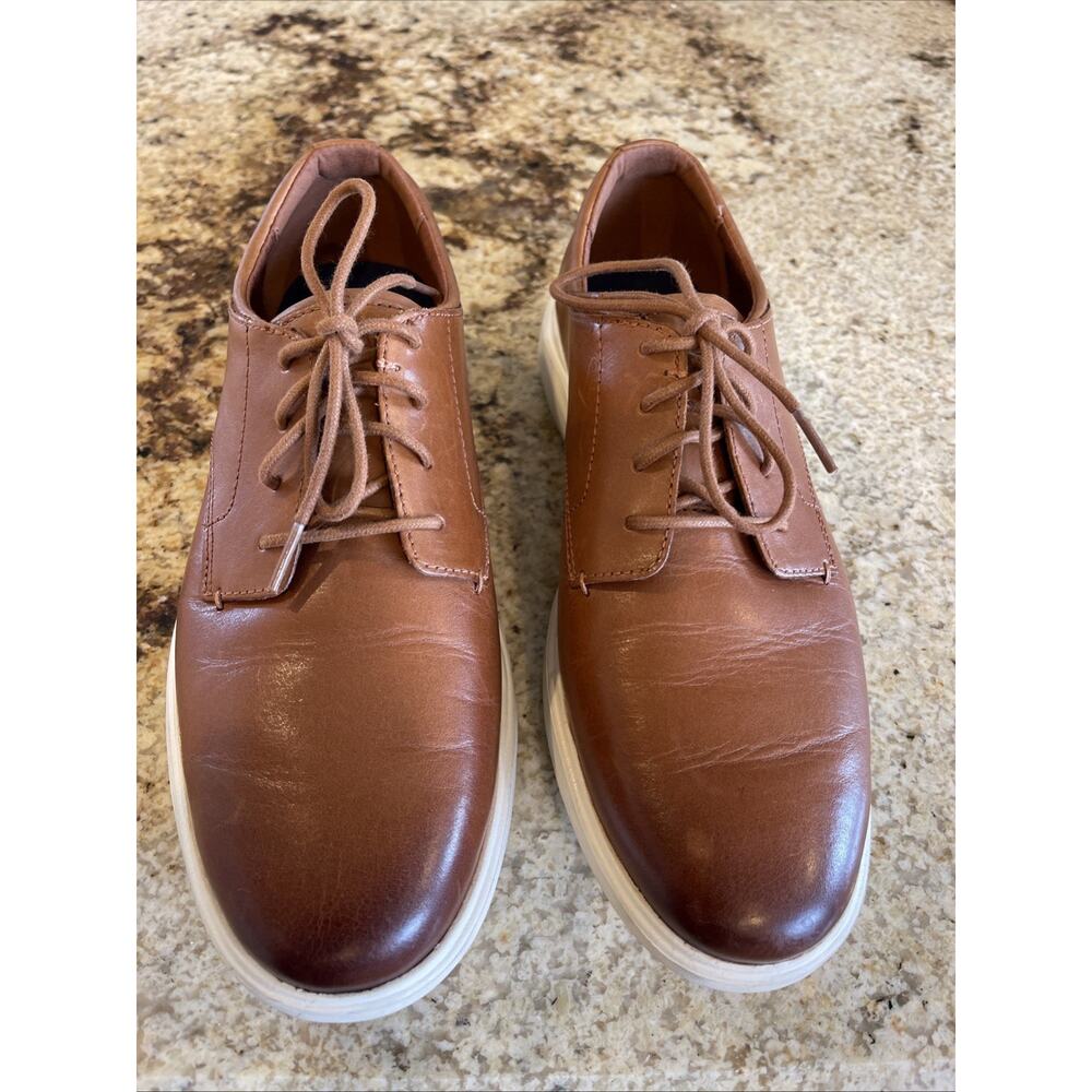 Cole Haan Men's Brown Leather Lace Up Grand Os Comfort Sneakers Size 8M